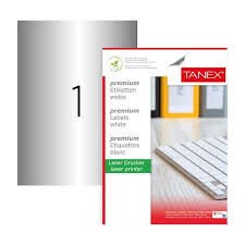 TANEX TW-2000 SILVER 25LI 210x297MM HAZIR ETIKET