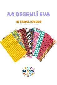 BAFİX A4 EVA DESENLİ 10LU PRİNTED