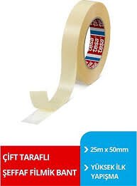 TESA 50X25MM ÇİFT TARAFLI BANT FİLMİK ŞEFFAF