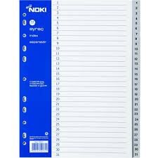 NOKİ 1-31 RAKAM AYRAÇ PLASTİK