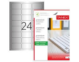 TANEX TW-2024 SILVER 25LI 64x34MM HAZIR ETIKET