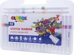 GLOBOX AKRİLİK KALEM SETİ 48 Lİ 3688