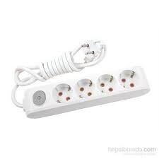 VİKO 4LÜ 3MT ANAHTARLI PRİZ