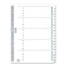 SERVE 5328 A-Z ALFABETİK ŞEFFAF AYRAÇ