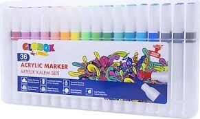 GLOBOX AKRİLİK KALEM SETİ 36 LI