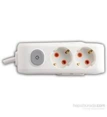 VİKO 2Lİ 2MT MULTİ-LET ANAHTARLI PRİZ (90117202)