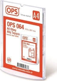 OPS AFİŞ TAŞIYICI A4 DİKEY OPS 064