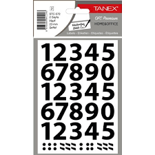TANEX STC-412/..../427 ŞEFFAF HARF-RAKAM ETİKET
