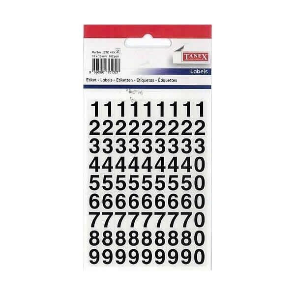 TANEX STC-403 ŞEFFAF RAKAM ETİKETİ