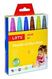 LETS L-6506 METALİK PASTEL(MUM) BOYA  6 LI