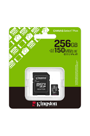 KINGSTON 256GB microSDXC CANVAS SELECK PLUS GEN3 HAFIZA KARTI