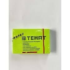 TEMAT 50X75MM NOT KAĞIDI FOSFORLU YEŞİL