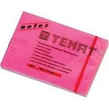 TEMAT 50X75MM NOT KAĞIDI FOSFORLU PEMBE