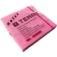 TEMAT 75X75MM NOT KAĞIDI FOSFORLU PEMBE
