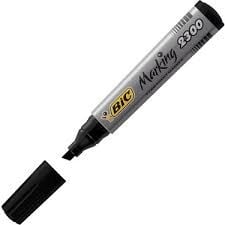 BİC 2300 SİYAH KESİK UÇLU MARKÖR PERMANENT