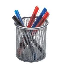 MAS 500 METAL PERFORELİ SİLİNDİR KALEMLİK GRİ