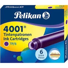 PELİKAN 4001 6LI MOR DOLMA KALEM KARTUŞU KÇK