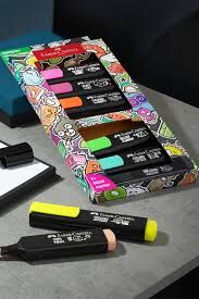 F.C. 2546 GRAFFİTİ TEXTLİNER FOSFORLU 8 Lİ SET