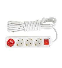 ALMERA 4LÜ 5 MT ANAHTARLI TOPRAKLİ PRİZ